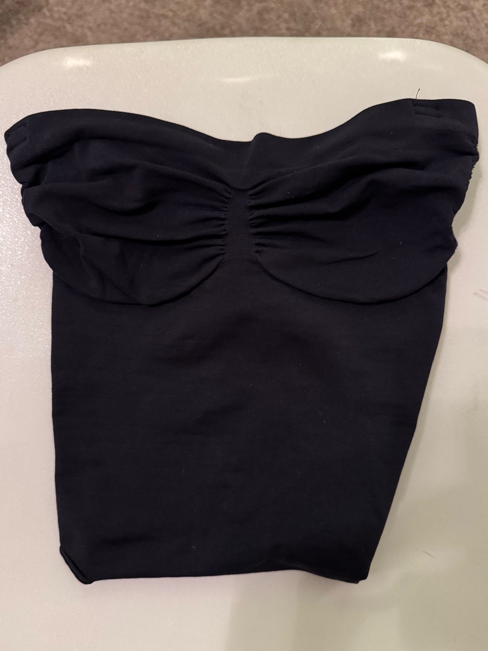 SKIMS Seamless Sculpt Strapless Thong Bodysuit Onyx Size S - Picture 5 of 11